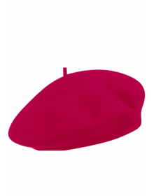 Unisex  Pure wool basque beret cap pink